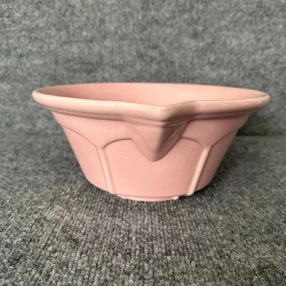 Rosanna Batter Mixing Bowl Pink Ceramic With Pour Spout Retro Pinup Kitchen - Picture 2 of 8